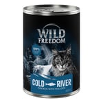 Økonomipakke: 24 x 400 g Wild Freedom Adult - Cold River - Sej & Kylling