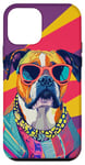 Coque pour iPhone 12 mini Boxer Dog Fashion Cute Colorful Pop Art