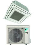 Climatiseur à cassette entièrement plat 18000 btu ffa50a9 r-32 wi-fi optionnel avec grille blanche incluse classe a+/a - garantie europèenne sans