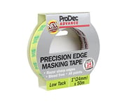 ProDec Advance ATMT006 24mm (1 inch) x 50m Low Tack Precision Edge Multi Surface Painters Masking Tape for Razor Sharp Lines with No Paint Bleed For Indoor Painting and Decorating, Green