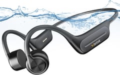 Casque Conduction Osseuse,Open Ear Casque Bluetooth sans Fil,Écouteur Natation IP68 Etanche,Mémoire MP3 32G Intégrée,8 Heures de Jeu,pour Course à Pied,Natation,Cyclisme,Fitness