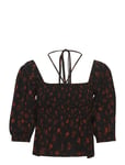 Sanviegz P Blouse Tops Blouses Short-sleeved Black Gestuz