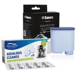 AquaClean CA6903 Water Filter, Cleaning Tablets for Philips LatteGo Machine