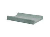 Jollein Housse de Matelas à Langer River, 50 cm Longueur x 70 cm Largeur, Vert Cendré