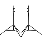 NEEWER PRO 9feet/260cm Spring Loaded Heavy Duty Photography Photo Studio Light Stands with 1/4" Screw & 5/8 Stud for Video, Portrait and Photography Lighting (2 Packs)