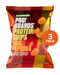 Pro!brand Protein Chips BBQ Paprika 3x50g