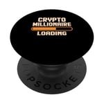 Crypto Millionaire Loading Cryptocurrency Investor PopSockets Adhesive PopGrip