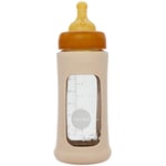 Hevea Baby Glas nappflaska Wide Neck 250ml Sand - 1 Stk