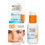 Garnier Ambre Solaire SPF 50 Super UV Invisible Serum Moisturiser for Face High 