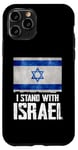 Coque pour iPhone 11 Pro I Stand With Israel Tee Cadeau juif Drapeau israélien