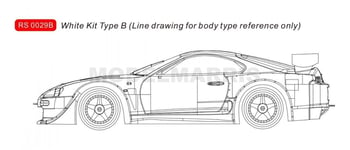 RevSlot RS0029B Toyota Supra Blanc Kit - Type B