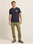 Brakeburn Linear Waves T-Shirt, Navy