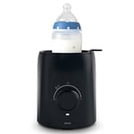 Alecto BW600 Chauffe-biberon stérilisateur pour biberons – Chauffe-aliments pour bébé et chauffe-biberon sans BPA – Chauffe-aliments pour bébé – Noir