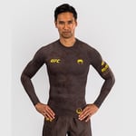 UFC Fusion Men's Performance Long Sleeve Rashguard Earthen Brown