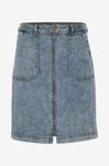 KAFFE Curve - Jeanskjol kaSidsel Denim Skirt - Blå