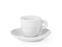 Royal Norfolk 7077700 Lot de 6 tasses à café en porcelaine blanche avec soucoupe, cc65