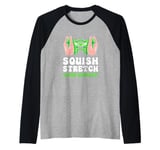 Funny Slime Green Squish Stretch Slime Success Slime Maker Raglan Baseball Tee