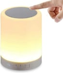 YOPOTIKA Touch Bedside Lamps, 3-Way Modern LED Speaker Stereo Touch Sensor Night