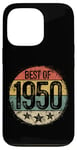 Coque pour iPhone 13 Pro Best Of 1950 Cadeau d'anniversaire 75e anniversaire pour homme femme 75 ans