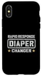 iPhone X/XS Funny Diaper Changer Newborn Dad On Duty Expecting Baby Mom Case