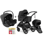 Emmaljunga 2025 | Sento Max Kombi Ergo Og Gratis Bilstol 0-13 kg | Urban Black