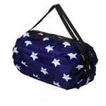 GIMIRO Sac multifonctionnel pliable pour voyage, sac à dos, sac à main, sac à bandoulière, grande capacité, sacs de courses, sacs de sport, sacs de fitness, Bleu marine/White Star, Sac