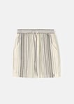 Angel & Rocket Boys Tyler Textured Stripe Shorts - Neutral Multi - Size 9Y