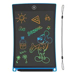 GUYUCOM Tablette Dessin 8,5 Pouces Ecriture LCD et Tablette Magique pour Les Enfants avec Une Ligne Colorée et Plus Lumineuse,Grands Cadeauxs pour 3 4 5 6 7 Ans Garçons Filles (Bleu)