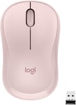 M220 Silent Souris Sans Fil, 2.4 GHz avec Récepteur USB, Résolution Capteur 1000 PPP, Pile 18 Mois, Ambidextre, Compatible avec PC, Mac, Ordinateur Portable - Rose