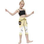 Animal Cro-ssing Girl's Legging Tights Trousers Cute Leggings for Kids Chic Slim Cropped Pants for Sports Yoga Home 7-9Y