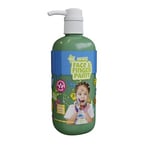 Natural Face & Finger Paint - Distributeur Bouteille de 1000 ML - Vert