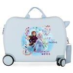 Disney Frozen La Reine des Neiges Awsome Moves Valise Enfant Bleu 50x38x20 cms Rigide ABS Serrure à combinaison 34L 2,1Kgs 4 roues Bagage à main