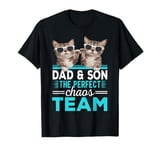 Dad And Son The Perfect Chaos Team Cat Fist Bump Matching T-Shirt