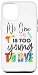 iPhone 12/12 Pro Hair Stylist Hairdresser No One Is Too Young To Dye Tie Dye Case