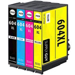 Supply Guy 4 ink cartridges compatible with Epson 604XL Multipack for Expression Home XP-2200 XP-2205 XP-3200 XP-3205 XP-4200 XP-4205 WorkForce WF-2910 WF-2930 WF-2935 WF-2950 DWF