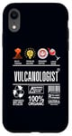 iPhone XR Vulcanologist Job Definition Skills Coffee Wine Sarcasm Case