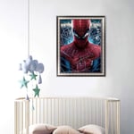 30X40CM (Spiderman) DIY 5D Diamantbroderi Kit, Kristall Rhinestones