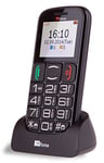 TTfone Mercury 2 (TT200) Pay As You Go - Prepay - Payg - Big Button Basic Senior Mobile Phone - Simple - with Dock (Giff Gaff)