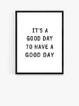 EAST END PRINTS Sisi and Seb 'Good Day' Framed Print