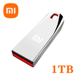 Xiaomi-Clé USB portable en métal,mémoire étanche,disque U,transfert USB 3.0,haute vitesse,2 To,1 To - Type Silvery 1T