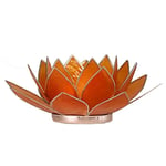 Lotus Atmospheric Light Chakra 2 Orange Silver Trim -- 13.5