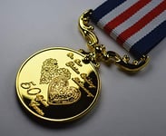 The Commemorative Coin Company 50th Golden Wedding Anniversary Medal for Long/Distinguished Service and Bravery in the Field. Gift/Present Husband/Wife/Partner, Gold