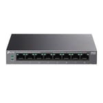 TP-Link Commutateur Ethernet Gigabit 8 Ports avec 8 Ports PoE+, Budget PoE 62 W, récupération Automatique PoE, Plug & Play, boîtier métallique, idéal pour la Surveillance IP et la sécurité réseau