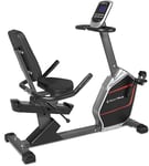 SportPlus Vélo fitness assis, Vélo d'appartement avec frein magnétique 24 niveaux de Résistance, siège extra souple, jusqu'à 200 Watts, Vélo d’appartement fitness pour seniors, Dernière édition