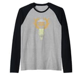 Easily Distracted By Dead Things Halloween Taxidermy Deer Raglan Baseball Tee