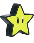 Paladone – Lampe Étoile Super Mario Nintendo - Licence Officielle – 12 cm – 3 Piles AAA, Jaune, PP6346NN, 12cm