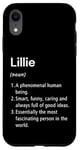 Coque pour iPhone XR Lillie Définition du nom Dictionnaire amusant