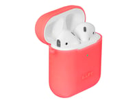 Laut Pod Neon - Laddningsfodral - Elektrisk Korall - För Apple Airpods (1:A Generation, 2A Generation)