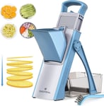 ONCE for ALL Mandoline Vegetable Slicer, Veg Chopper with 4 Cutter Modes Adjusta