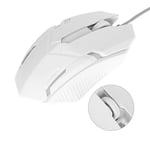 (White) RGB Wired Gaming Mouse Ergonomic Gamer Laptop PC Mouse USB GHB